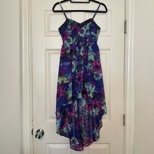 Mimi Chica - Small Multicolored High-Low Dress